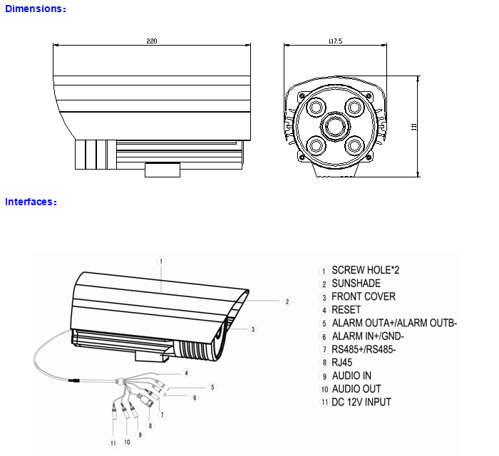 1.3 Megapixel Sony Exmor 720P HD IP Watorproof Bullet IP Camera