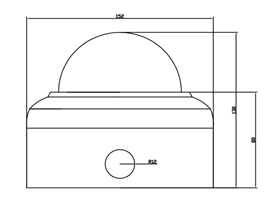 3.0 Megapixel Vandal Proof Dome IP Camera