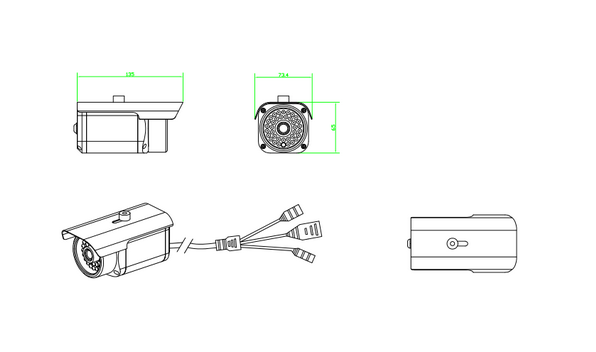 Sysvideo   SC9531    HD IR Box Outdoor IP Camera Series(50m)